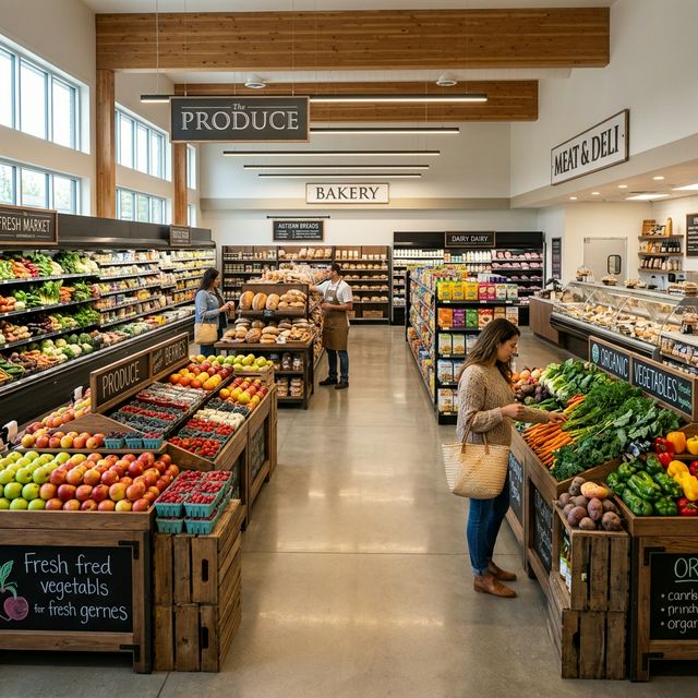 Neat aisles and professional retail layout